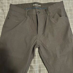 Kenneth Cole Men's Dark Gray Slim Fit Pants